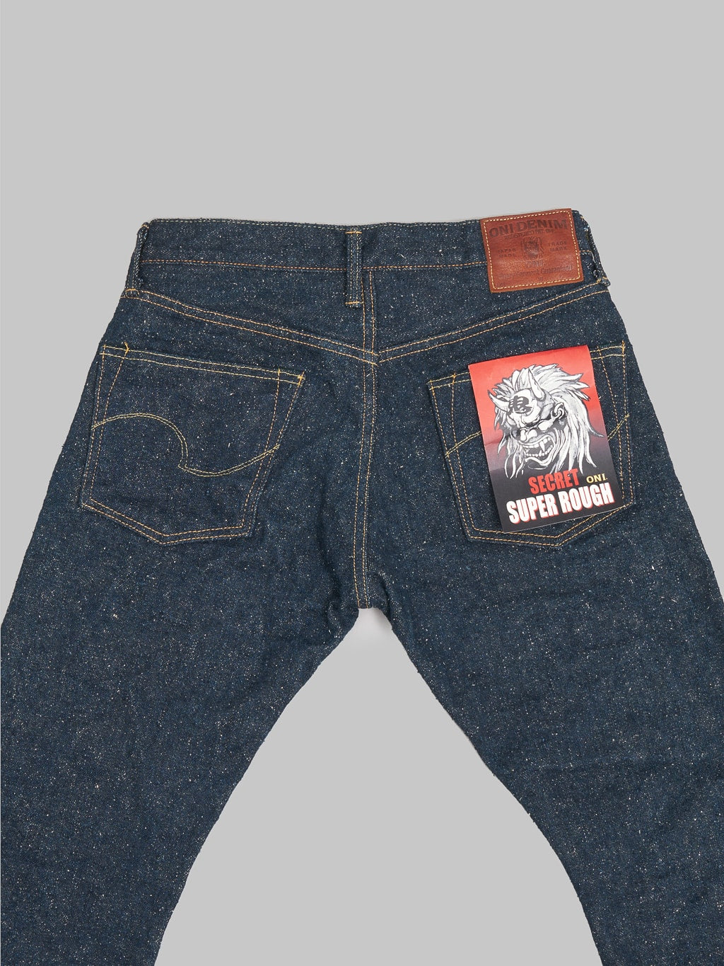 ONI Denim 246SESR Secret Super Rough Neat Straight selvedge Jeans back pockets