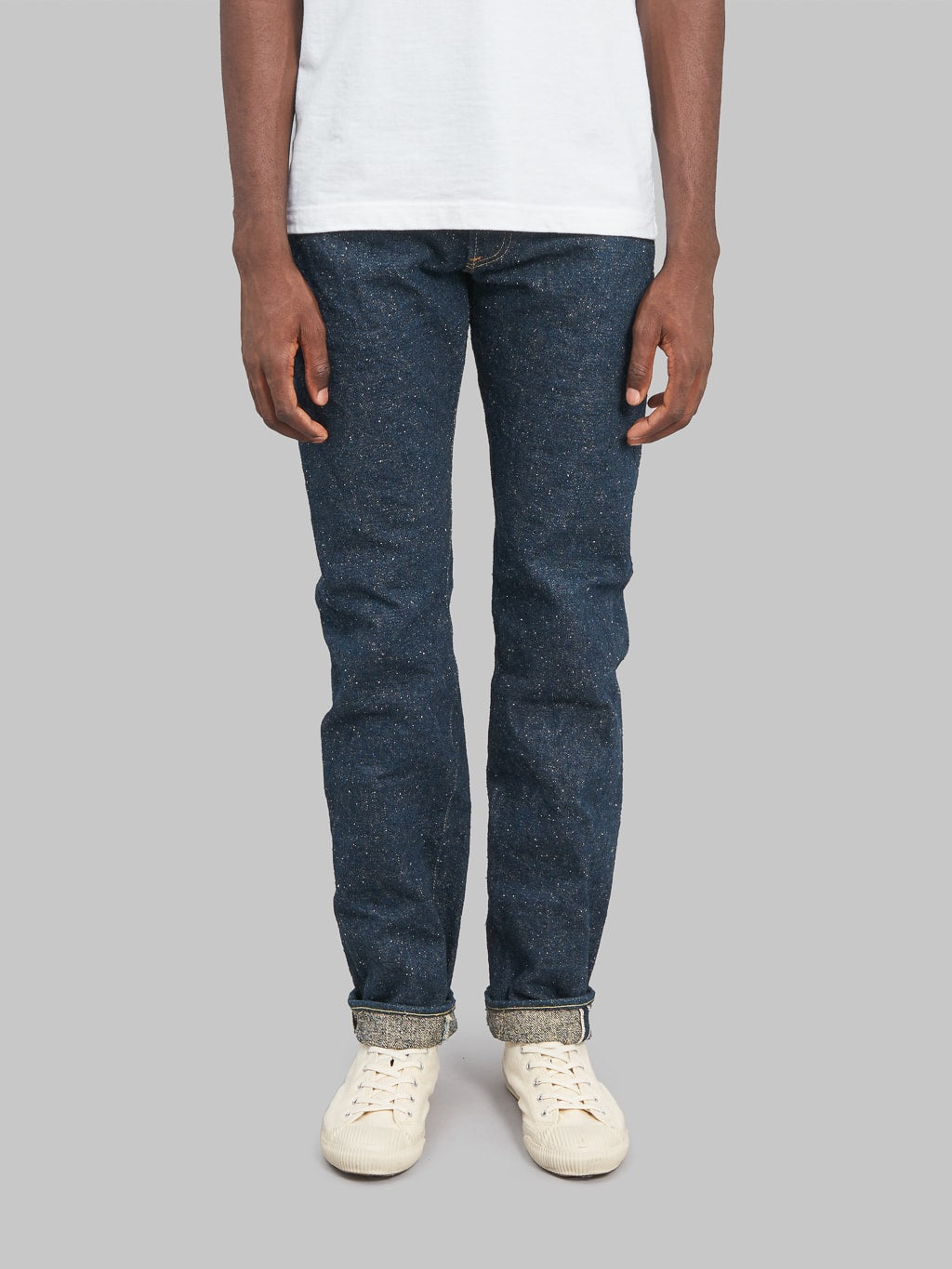 ONI Denim 246SESR Secret Super Rough Neat Straight selvedge Jeans front fit