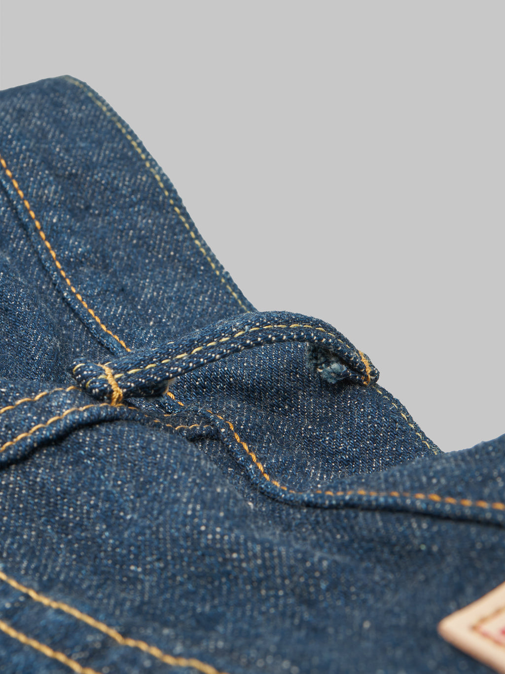 ONI Denim 622 Ishikawadai 15oz Relaxed Tapered Jeans belt loop