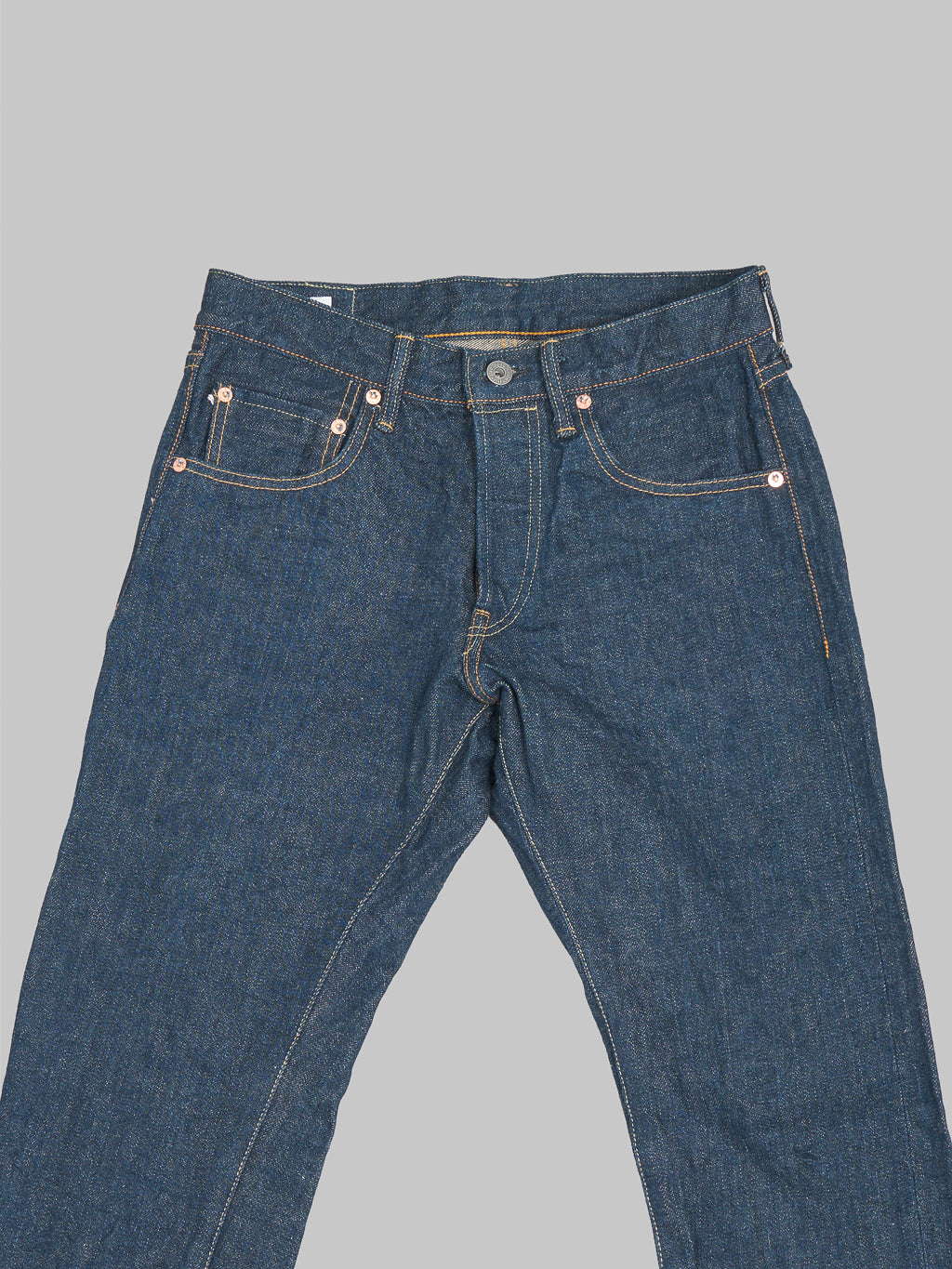 ONI Denim 622 Ishikawadai 15oz Relaxed Tapered Jeans waist