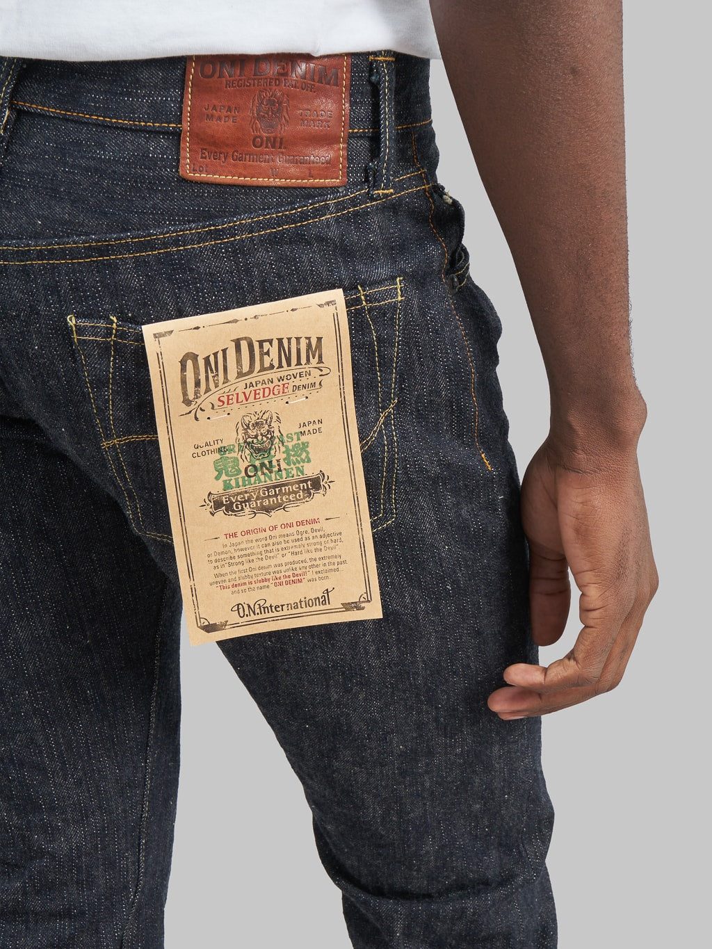 Oni denim kihannen relaxed tapered jeans flasher pocket