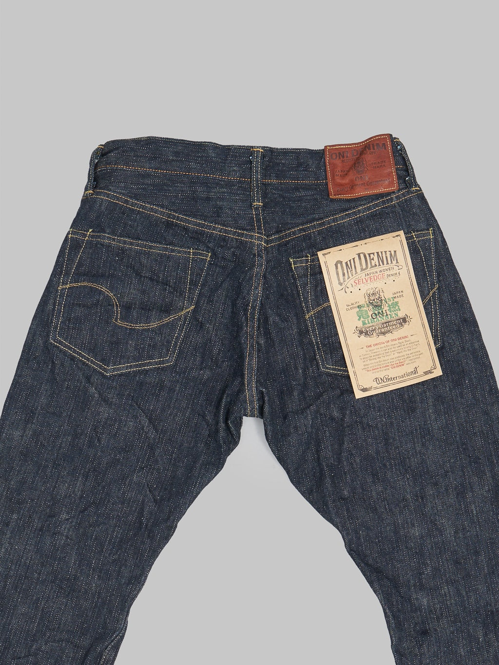 Oni denim kihannen relaxed tapered jeans back view