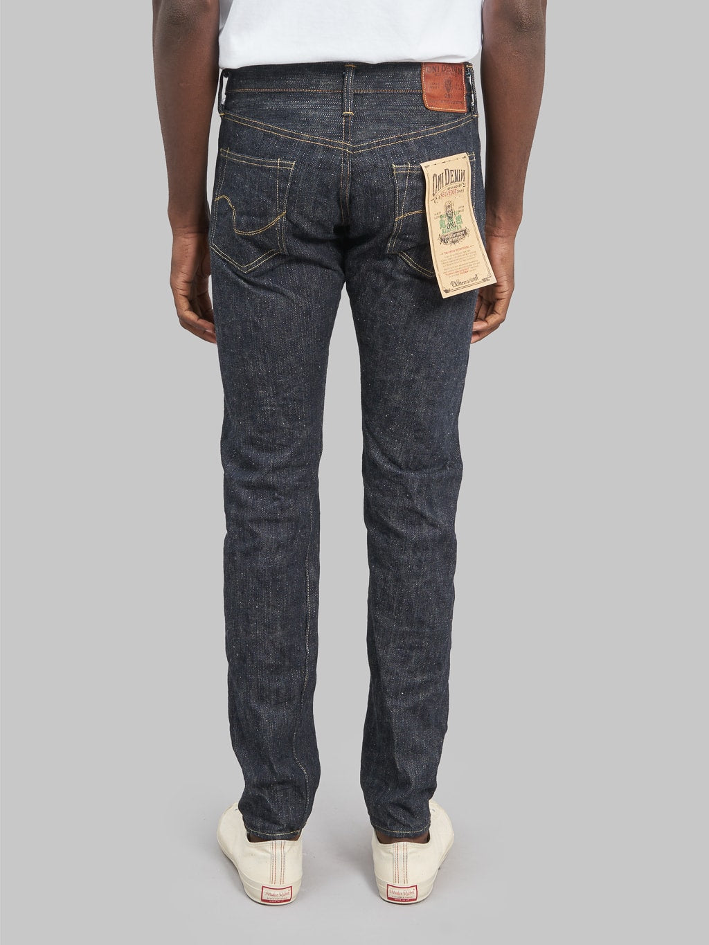 Oni denim kihannen relaxed tapered jeans back rise