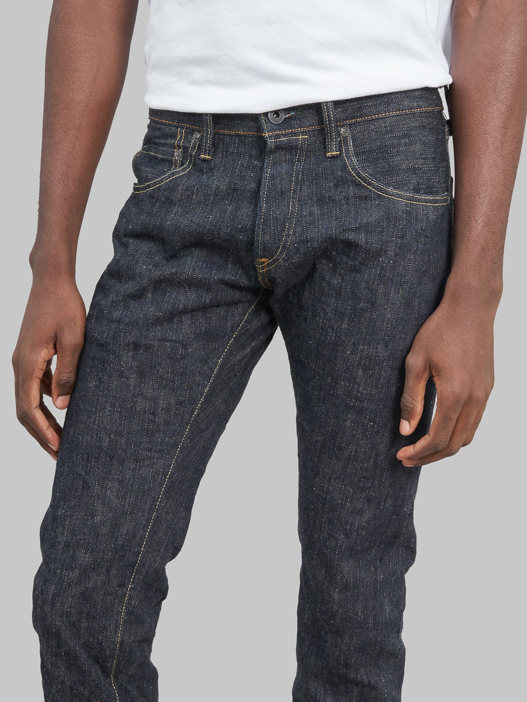 Oni denim kihannen relaxed tapered jeans front rise