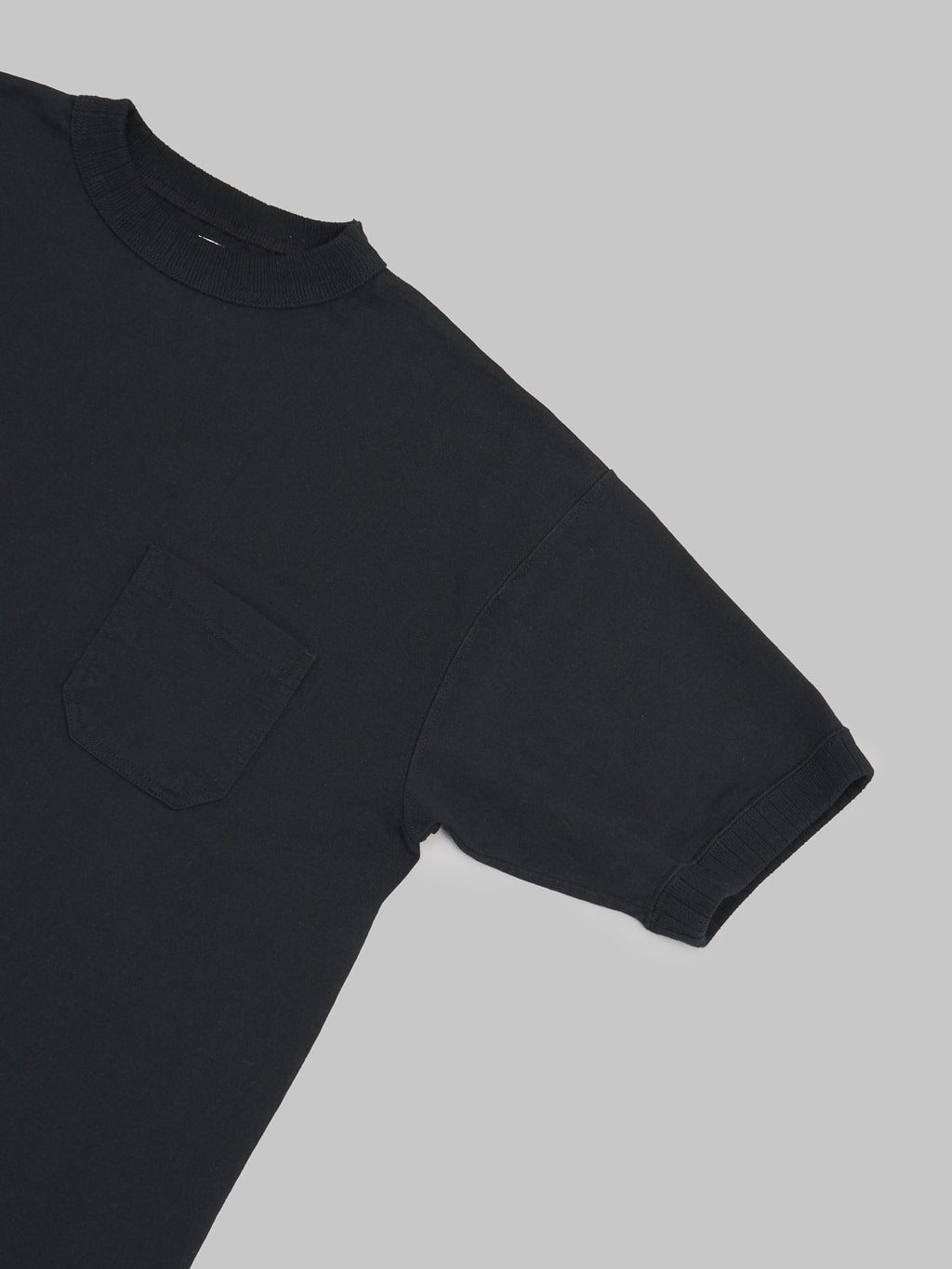 ONI Denim 8oz Loopwheeled Heavyweight TShirt black sleeve