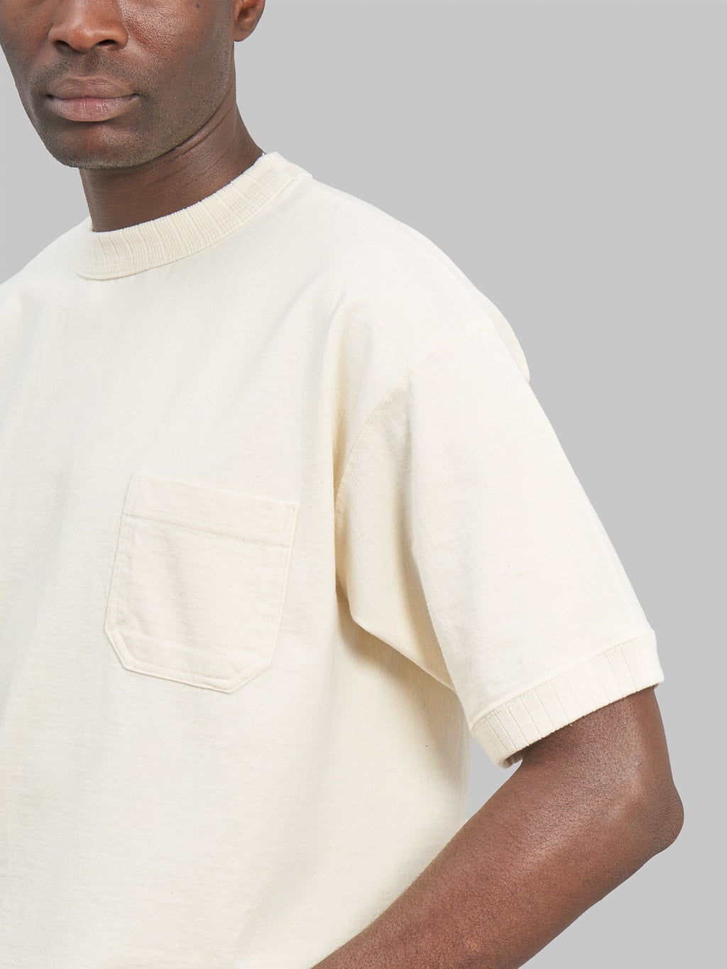 ONI Denim 8oz Loopwheeled Heavyweight TShirt nature sleeve