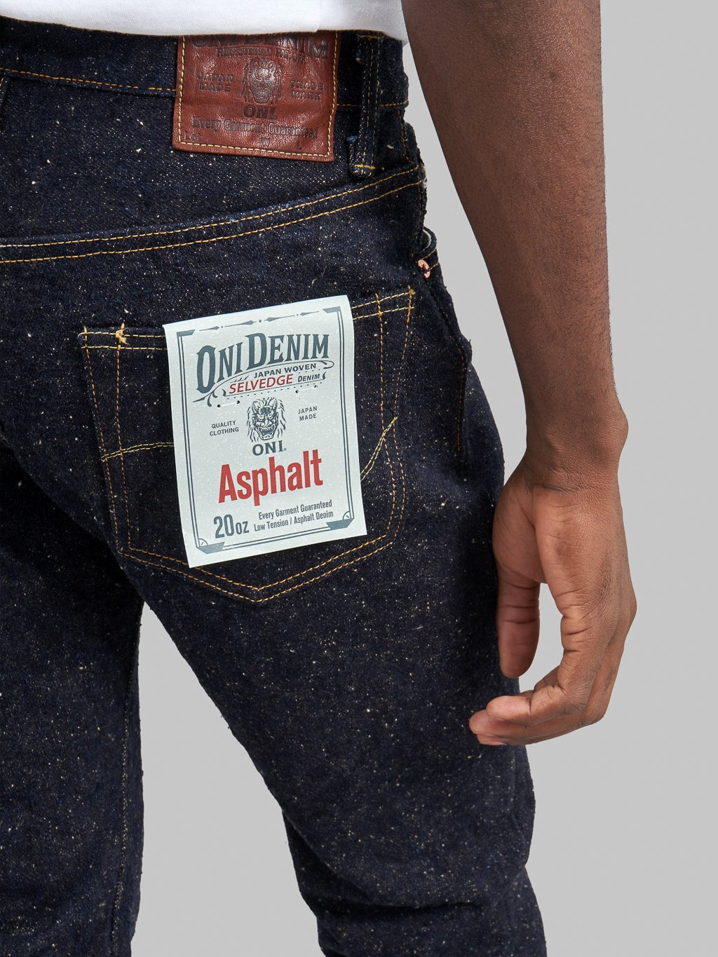 ONI Denim 902 "Asphalt" 20oz High Rise Relaxed Tapered Jeans