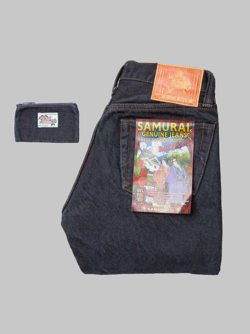 Redcast Heritage Samurai Jeans SR710XX21ozYM 21oz Yamamomo Slim Straight Jeans gift