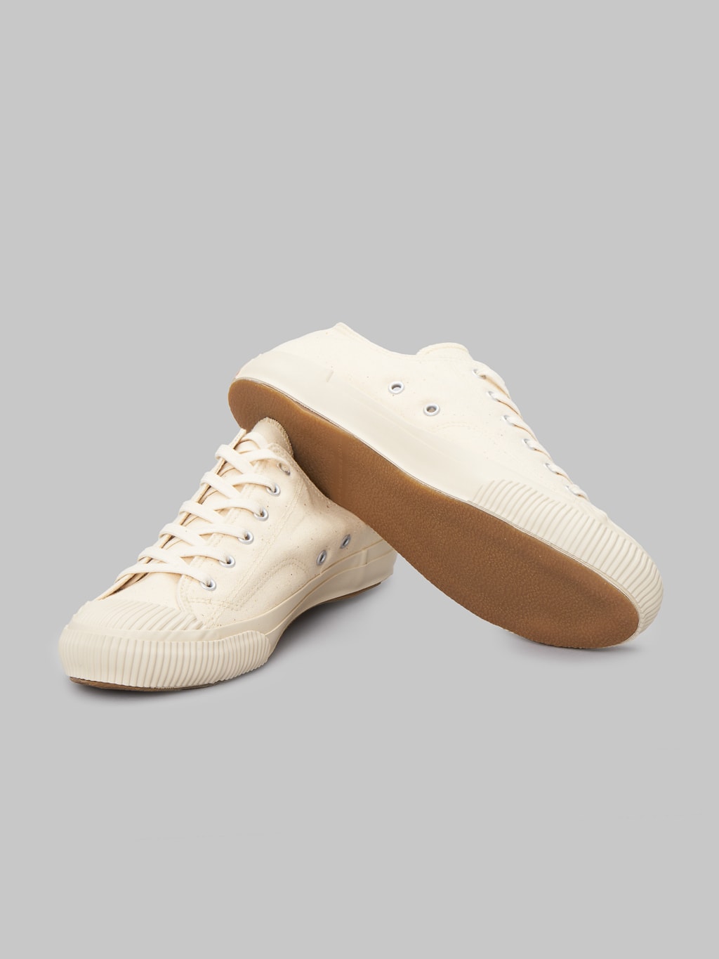 Pras Shellcap Low Sneakers Kinari off white rubber sole