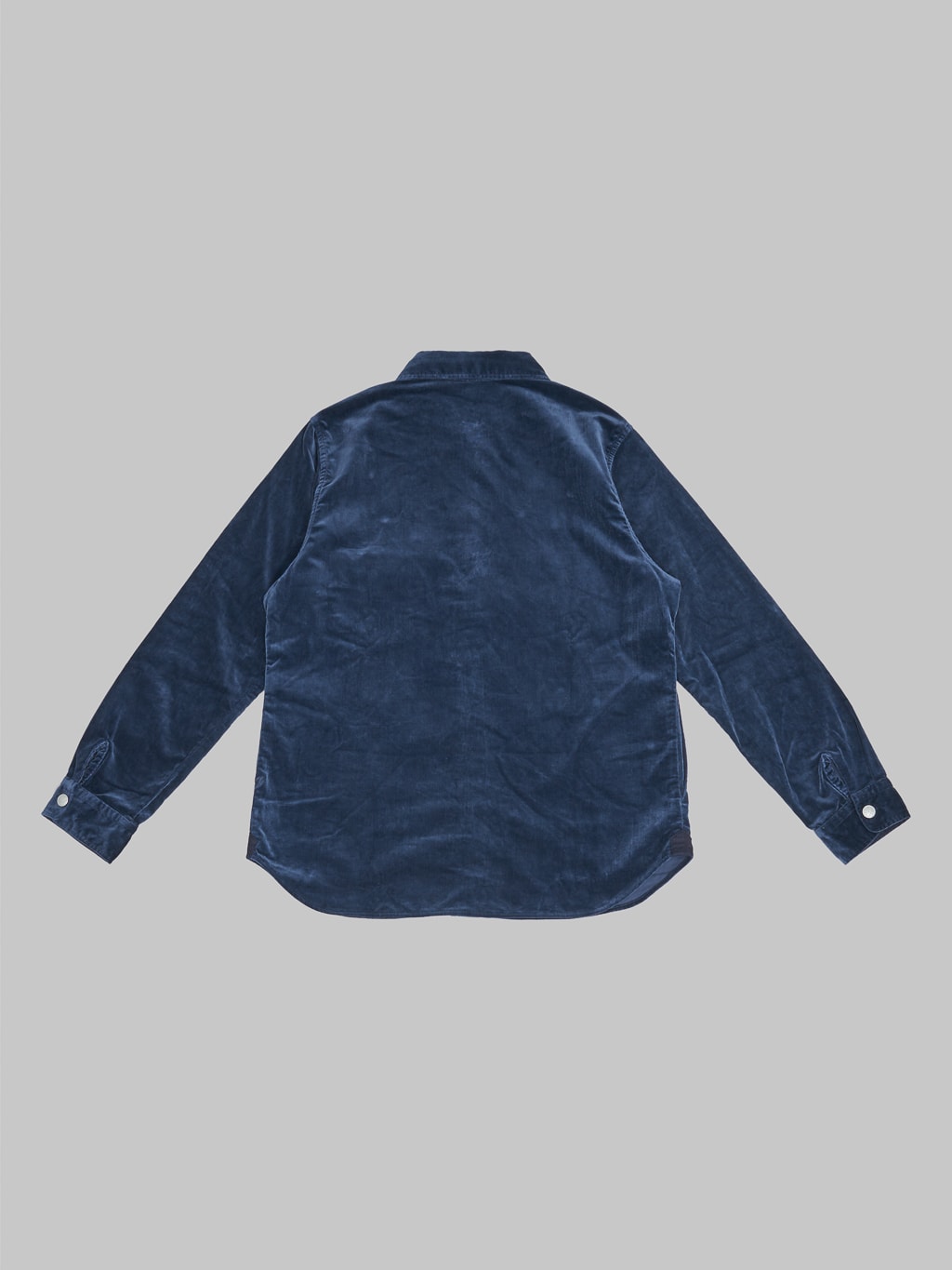 Pure Blue Japan 2224-NV Cotton Velvet CPO Shirt Navy