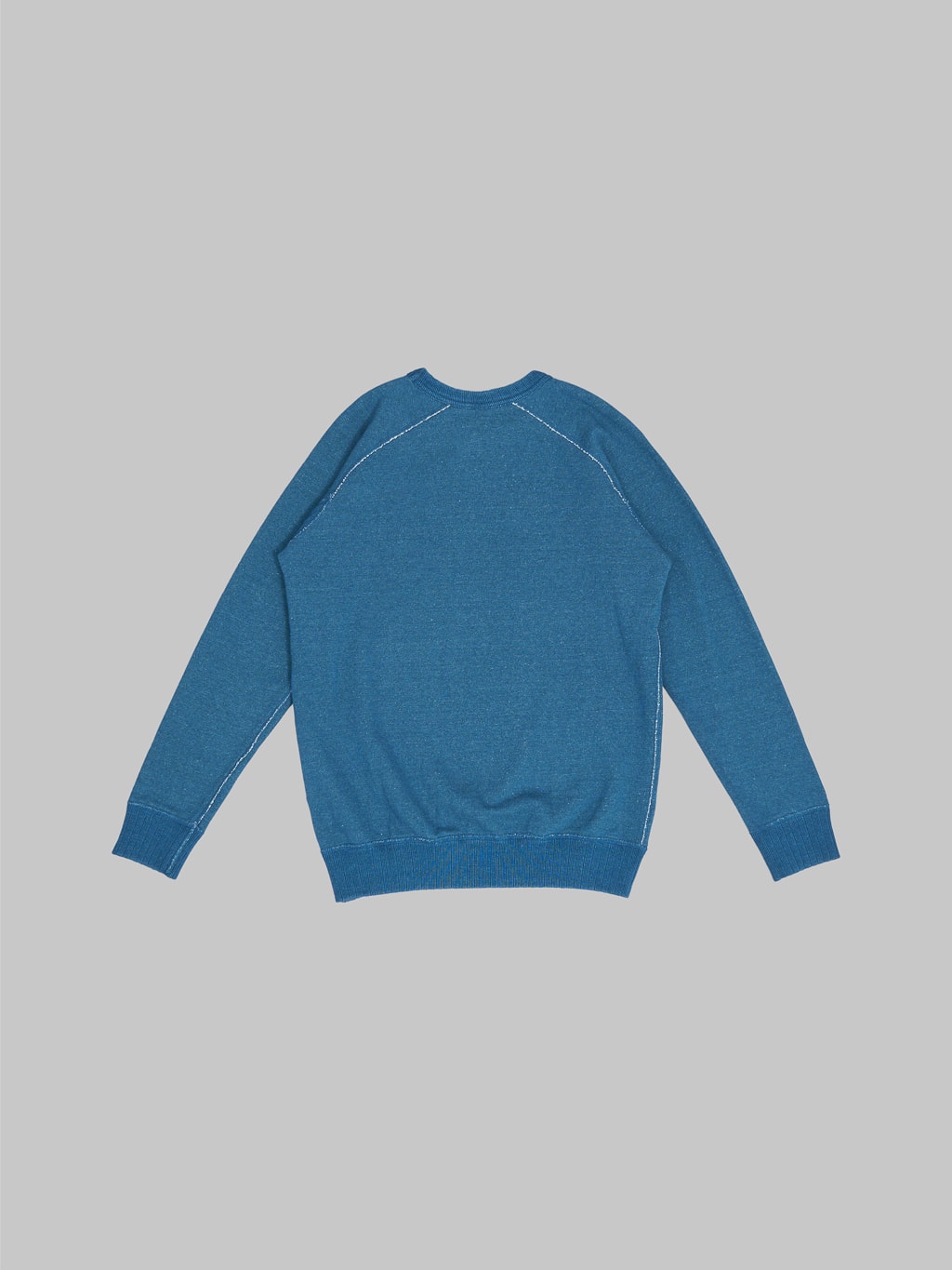 Pure Blue Japan Slub Yarn Sweatshirt Greencast Indigo back
