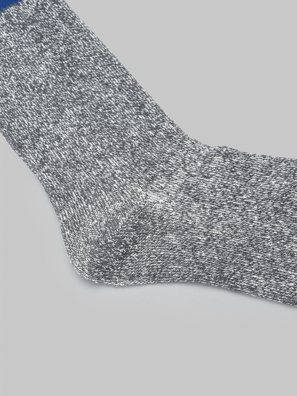Rototo Double Face Socks Silk Blue Grey Texture