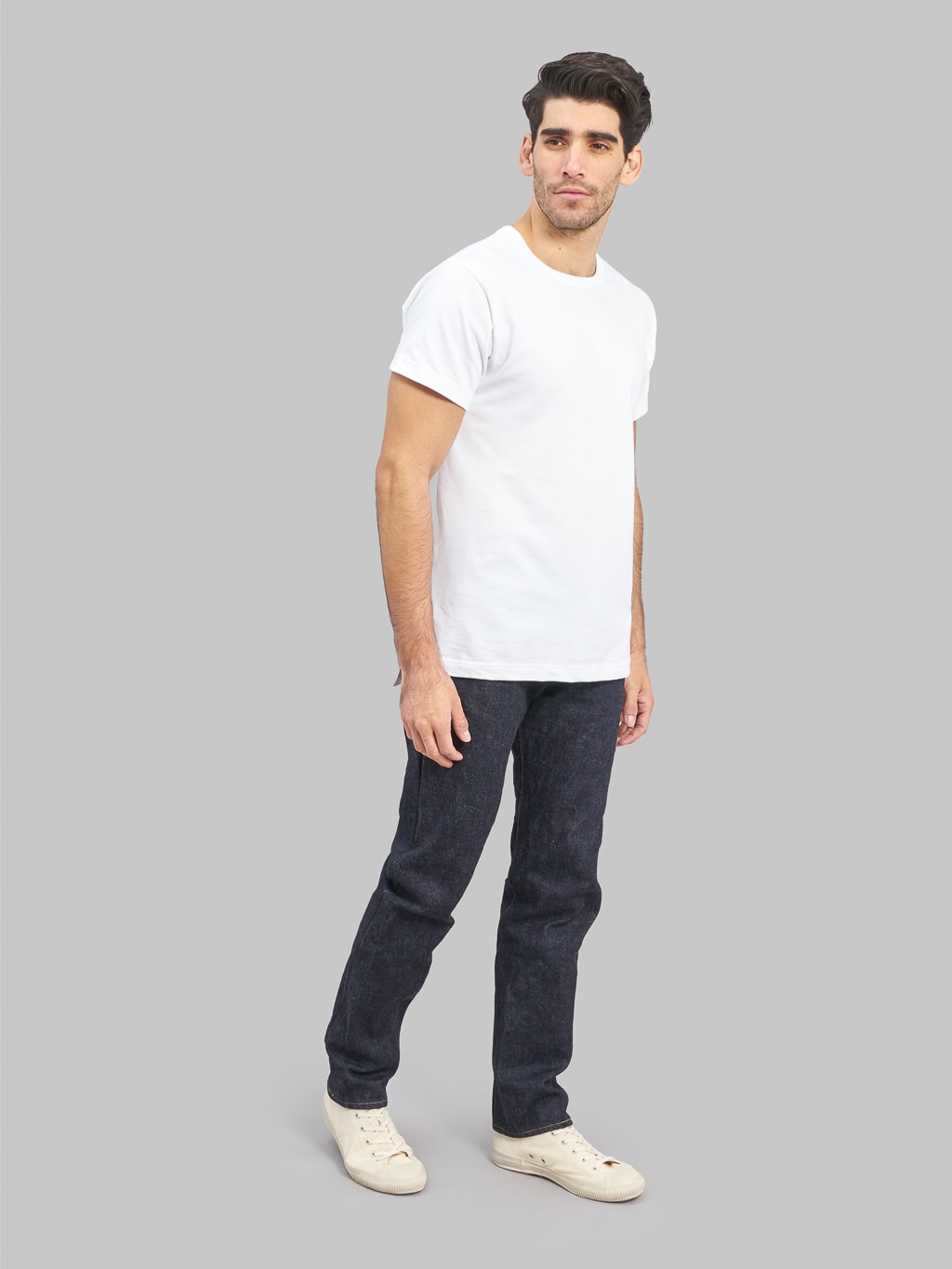 Samurai Jeans Cho Kiwami 21oz Relaxed Tapered Jeans styled