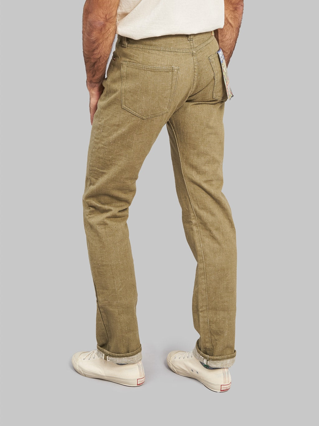 Samurai Jeans S150GNX Uguisu 17oz Regular Straight Jeans back fit