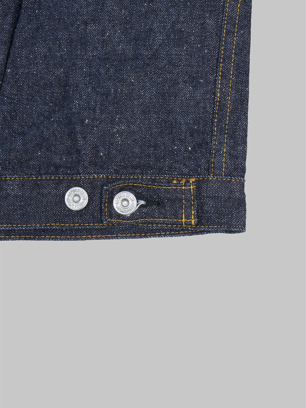 Samurai Jeans S5512PX 15oz Otokogi Denim Type 1 Jacket adjuster buttons