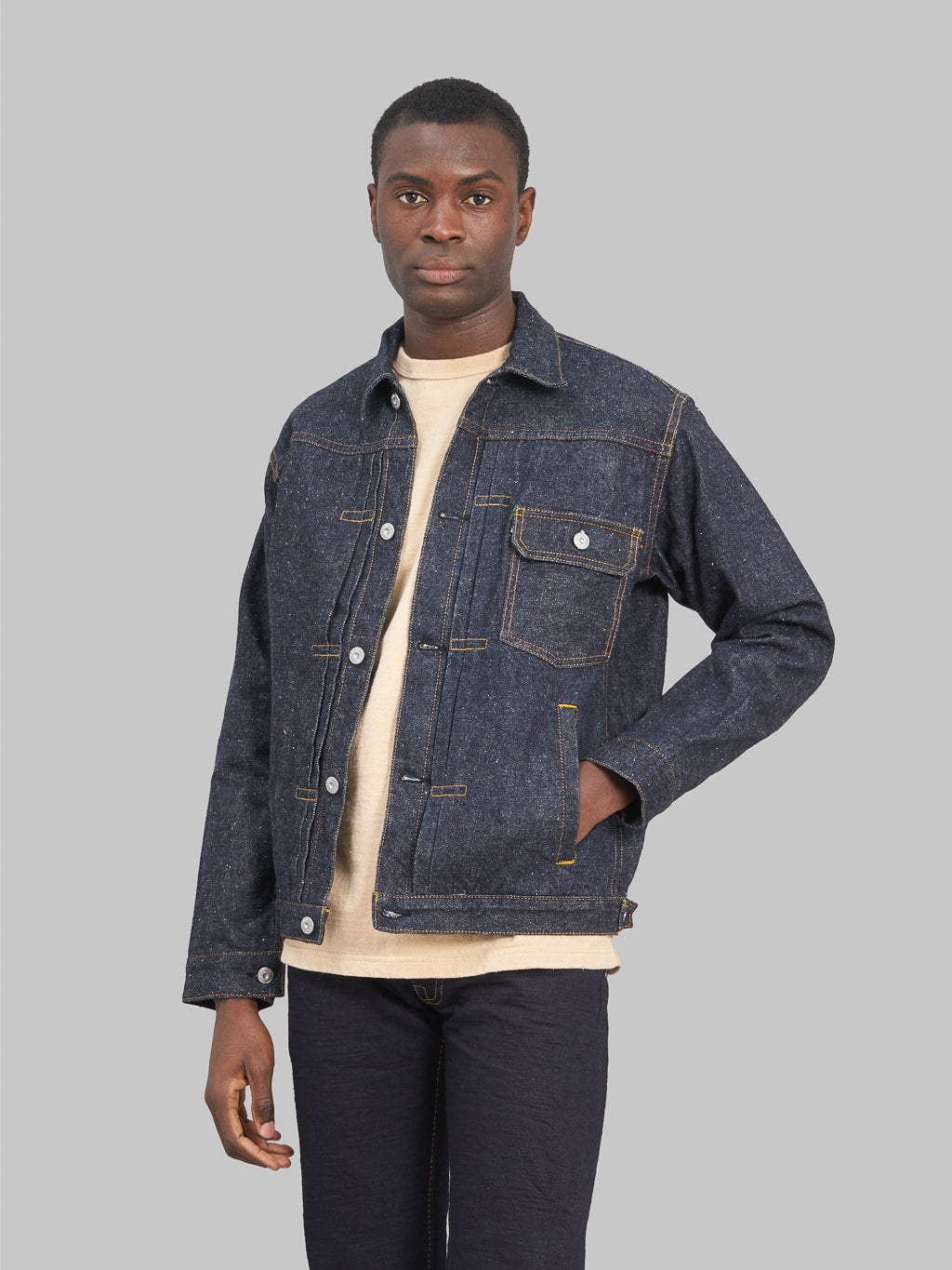 Samurai Jeans S5512PX 15oz Otokogi Denim Type 1 Jacket style