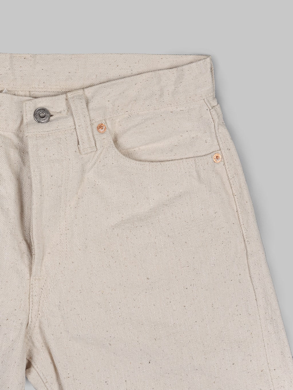 Samurai Jeans Japanese Cotton Ecru Jeans slim straight coin pocket
