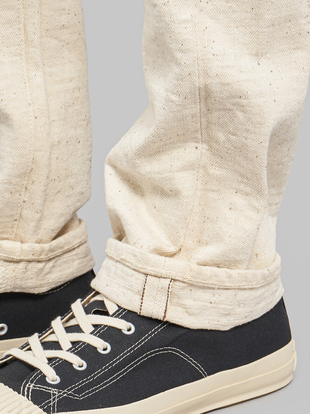 Samurai Jeans Japanese Cotton Ecru Jeans slim straight selvedge detail