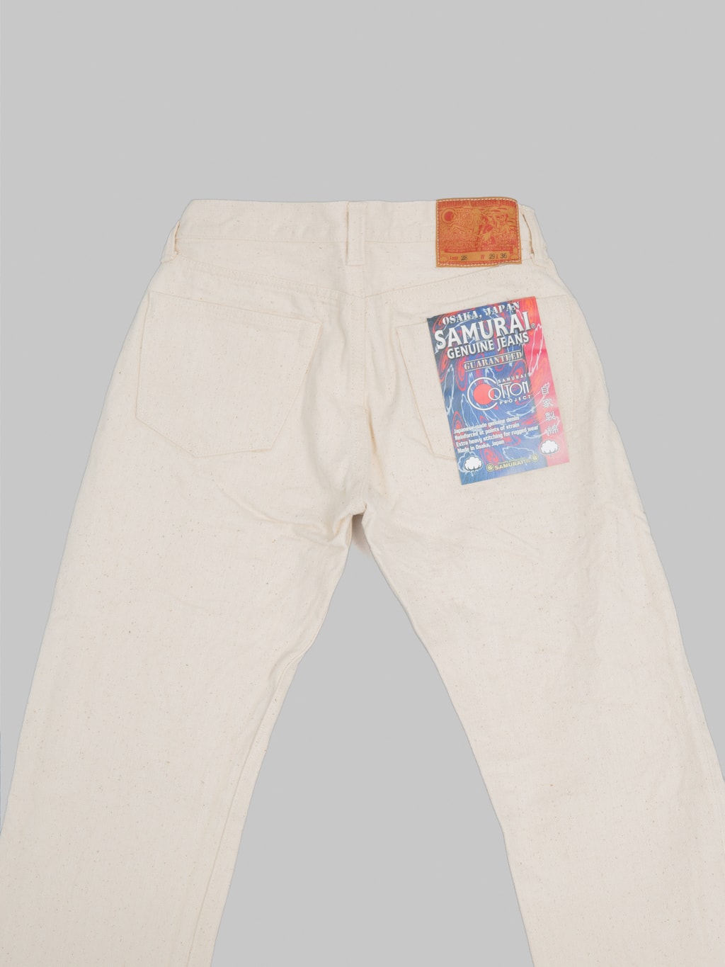 Samurai Jeans S710SC-KI Japanese Cotton Ecru 18oz Slim Straight Jeans