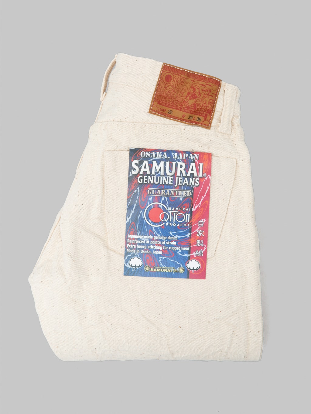 Samurai S710SC-KI – 18oz Ecru Japanese Cotton Slim Straight