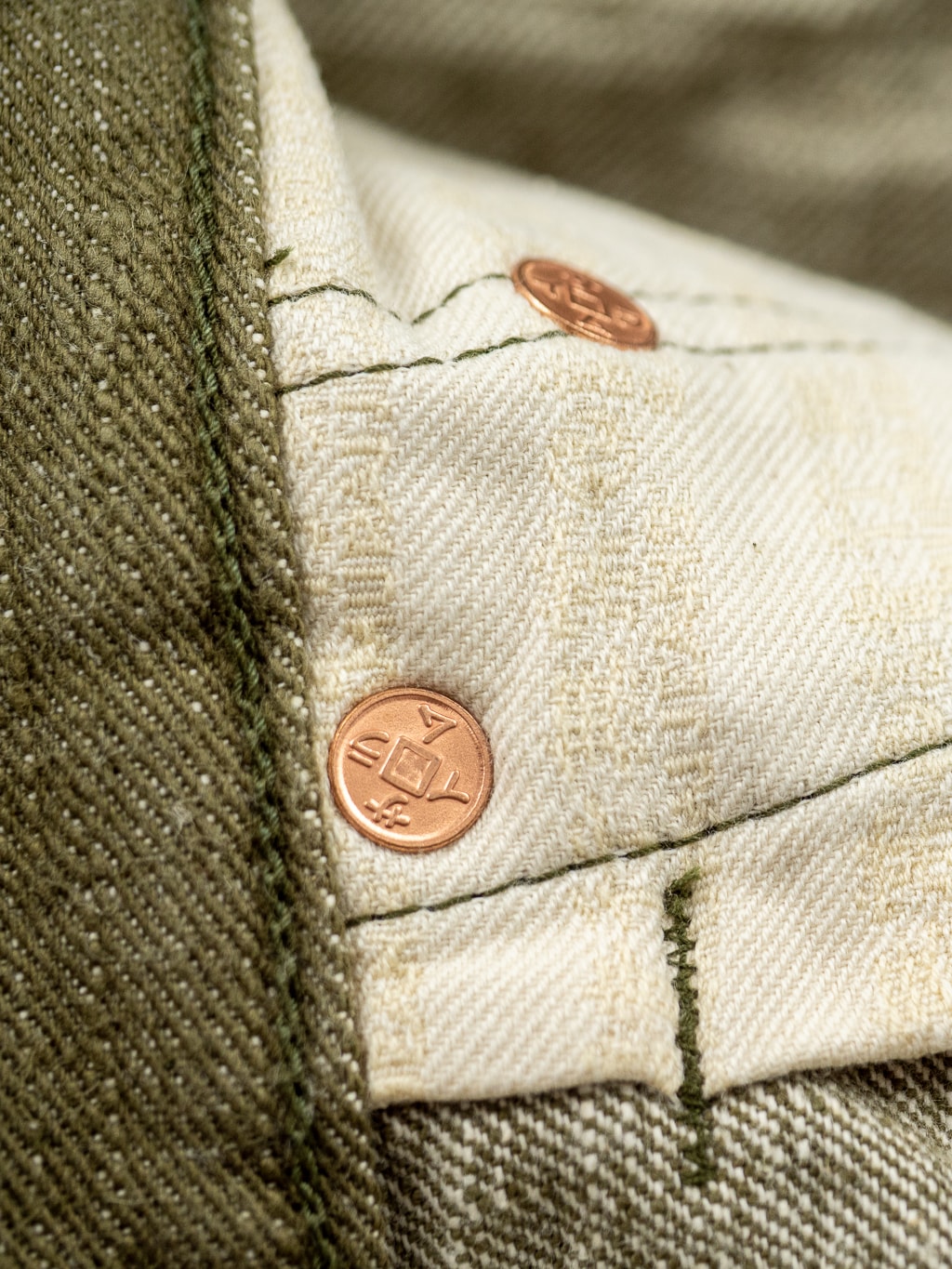 Samurai Uguisu Straight Tapered Jeans interior pocket bag