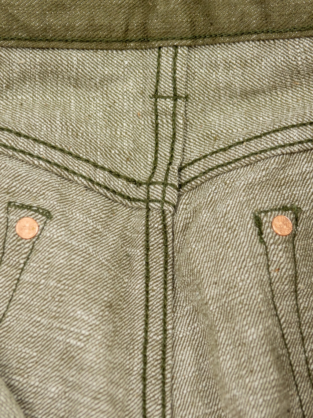 Samurai Uguisu Straight Tapered Jeans chain stitching