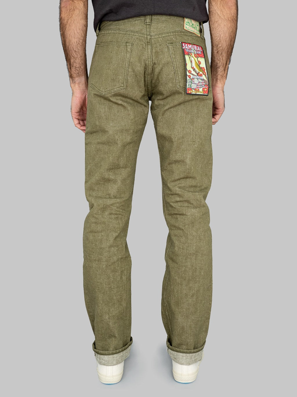 Samurai Uguisu Straight Tapered Jeans back rise