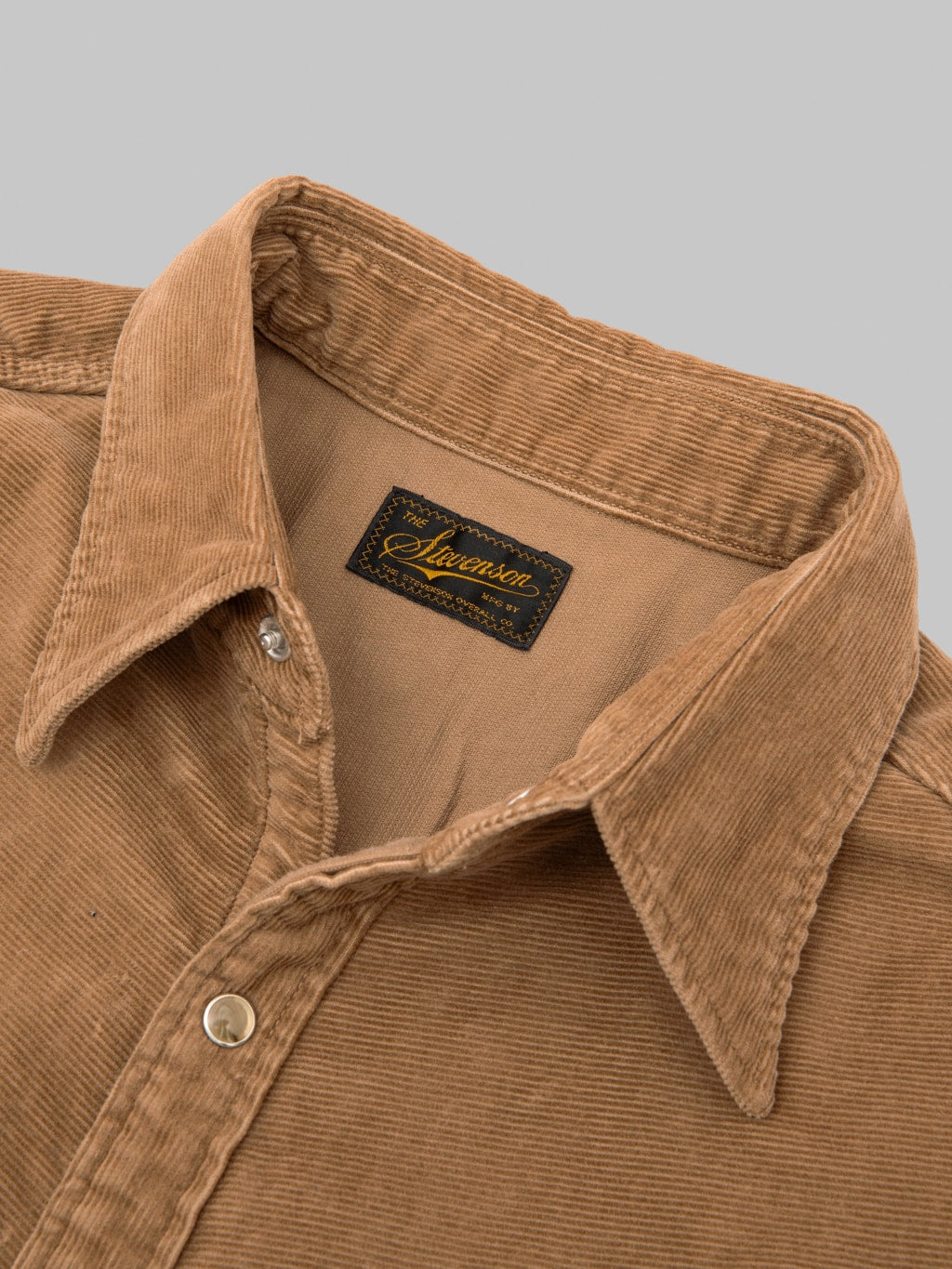 Stevenson Overall Cody Shirt Beige Corduroy collar