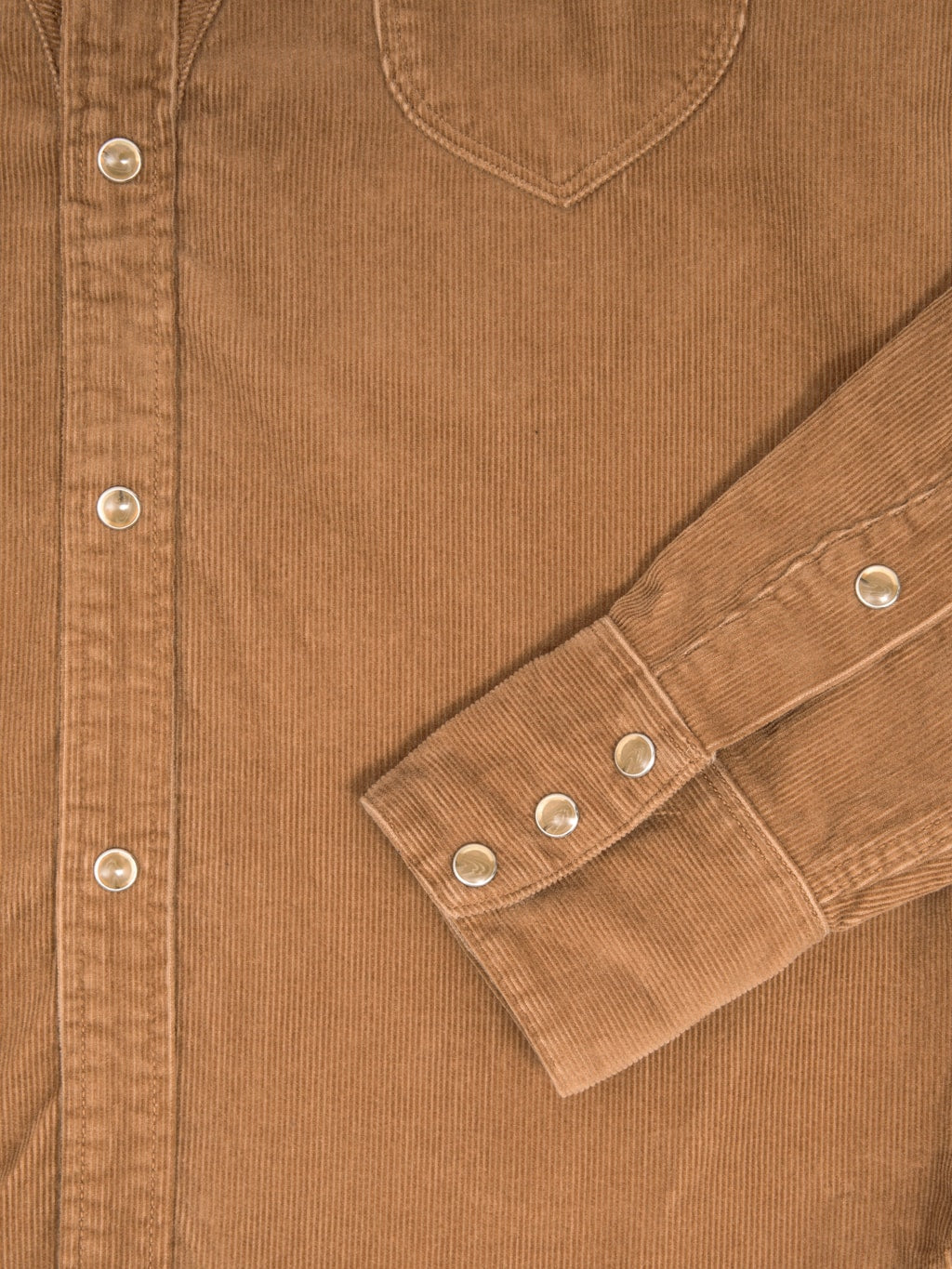 Stevenson Overall Cody Shirt Beige Corduroy sleeve details