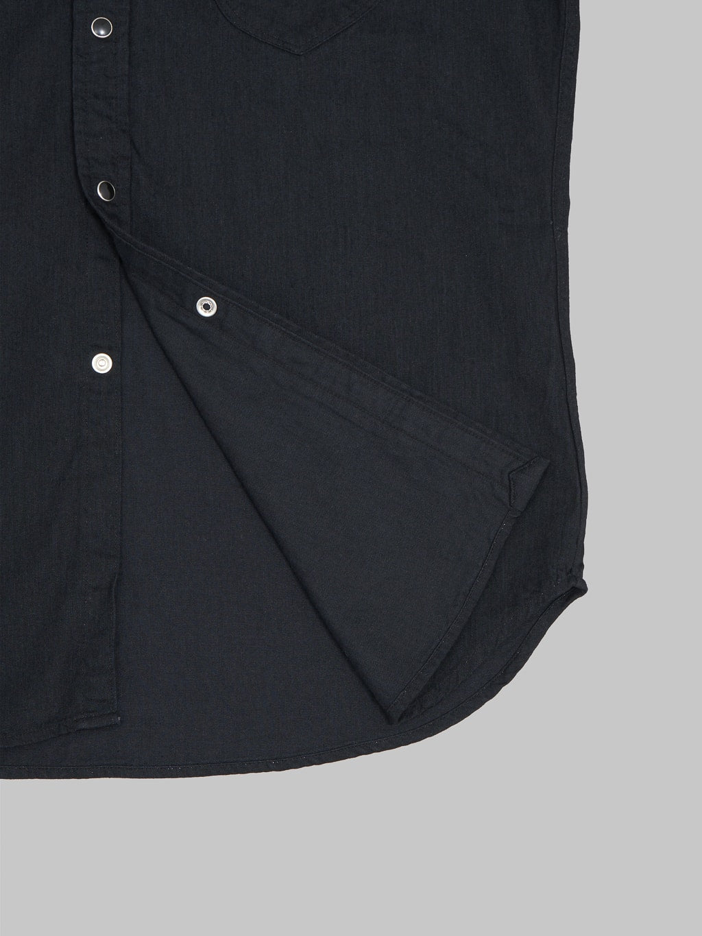 Stevenson Overall Cody Shirt black denim interior texture