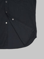 Stevenson Overall Cody Shirt black denim interior texture