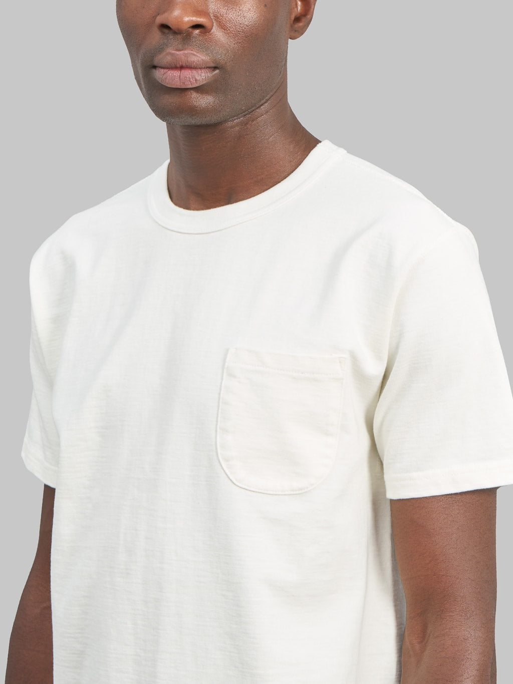 Studio DArtisan Suvin Gold Loopwheeled Tshirt white chest pocket