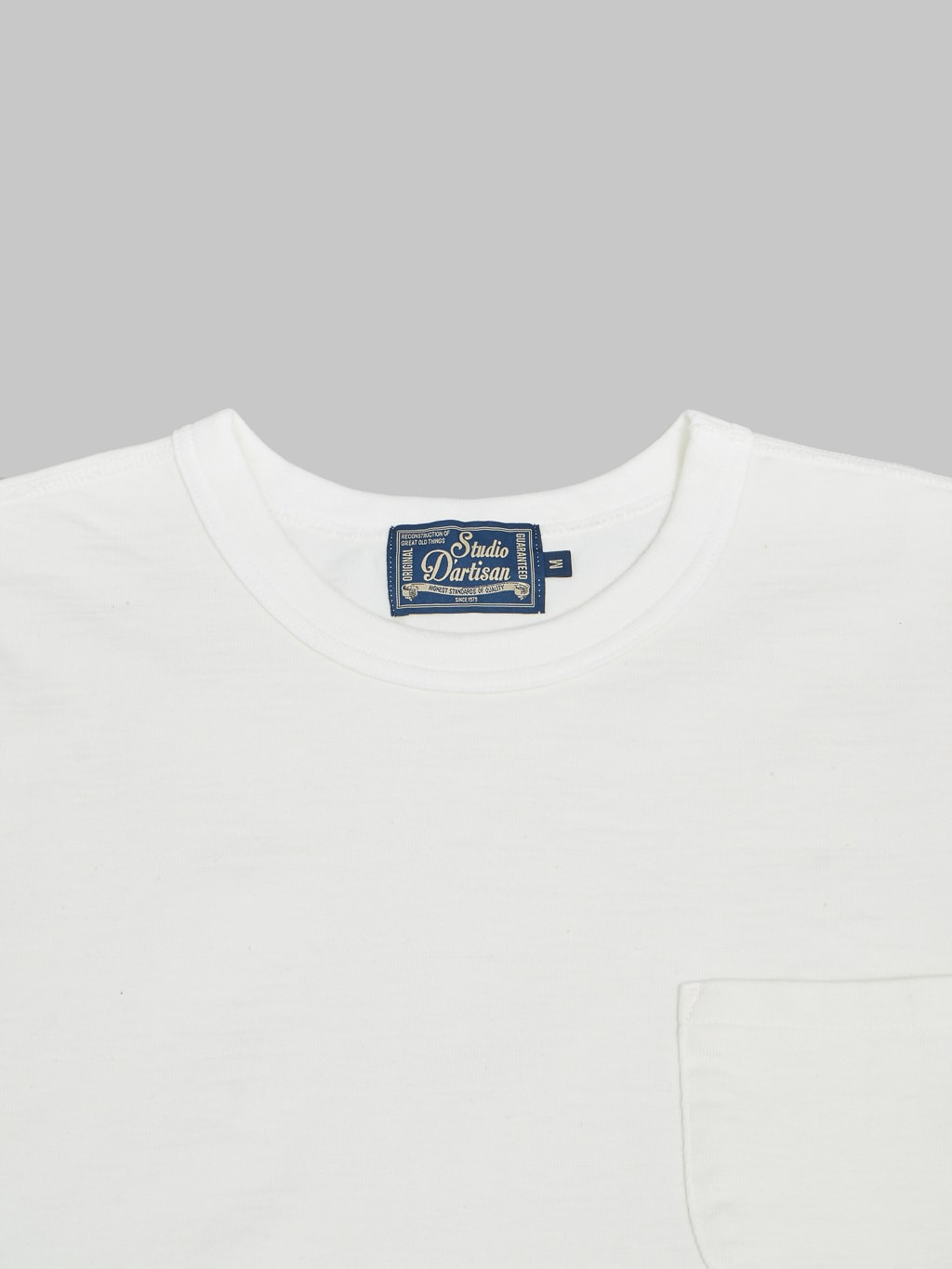 Studio DArtisan Suvin Gold Loopwheeled Tshirt white collar