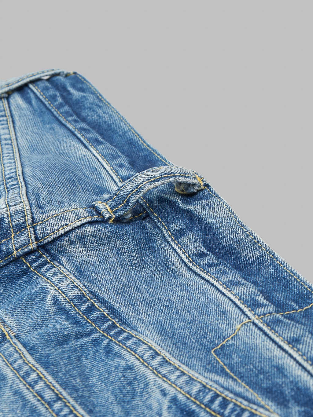 Sugar Cane 2021SW Model Stonewashed Slim Tapered selvedge Jeans belt loop