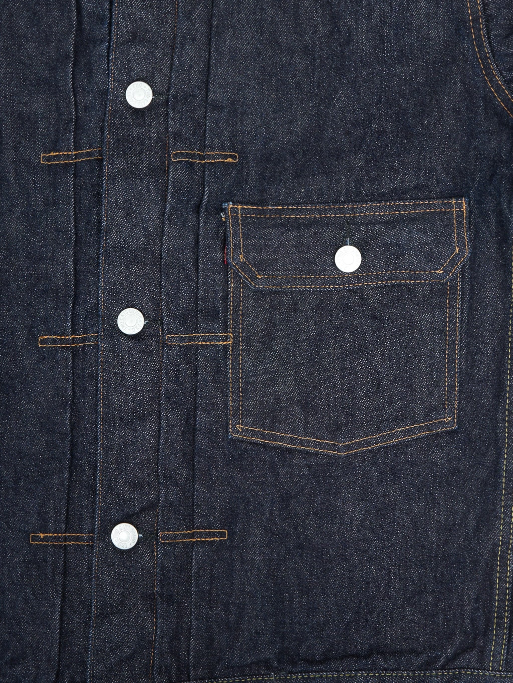 tcb 30s denim jacket button chest details