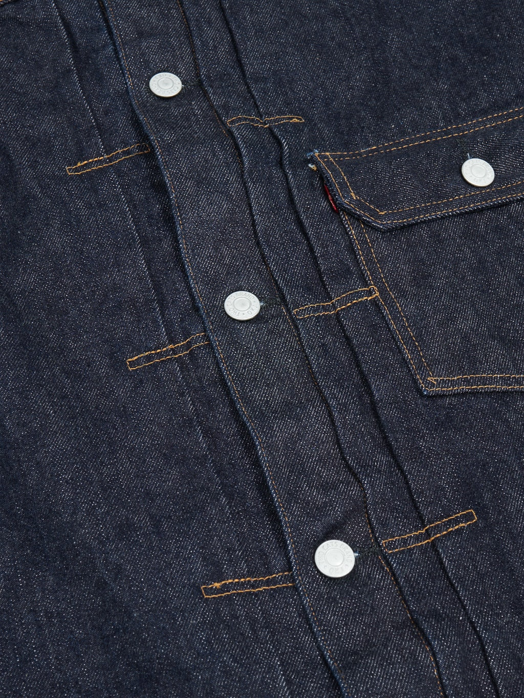 tcb 30s denim jacket iron buttons details