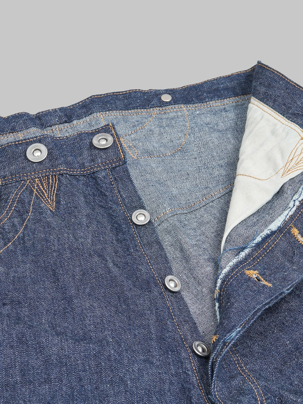 TCB Good Luck Wide Straight Jeans buttons