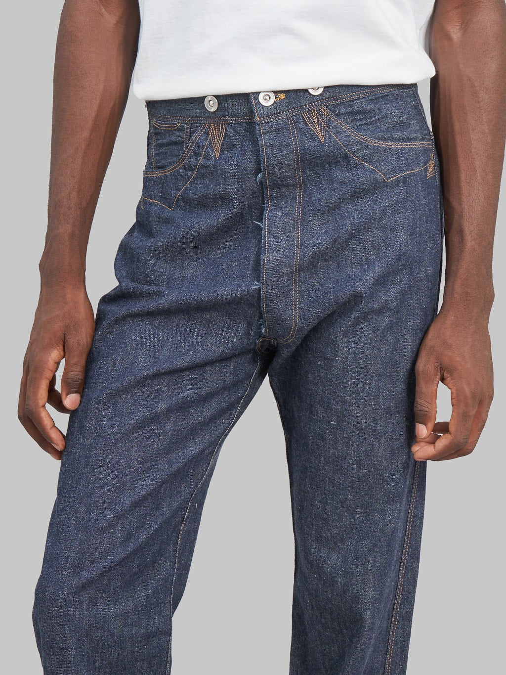 TCB Good Luck Wide Straight Jeans rise