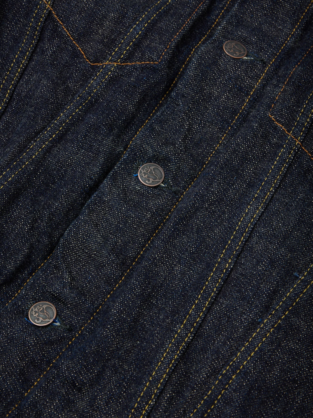 Tanuki zetto benkei type III jacket buttons details