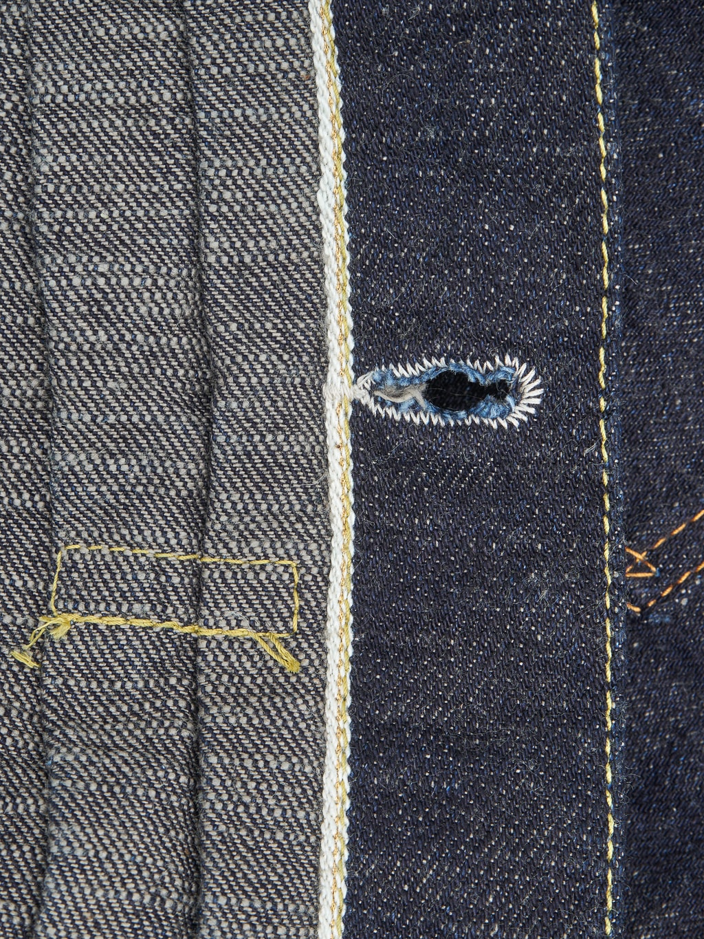 The Strike Gold 15oz Slub Grey Weft Type II Denim Jacket selvedge