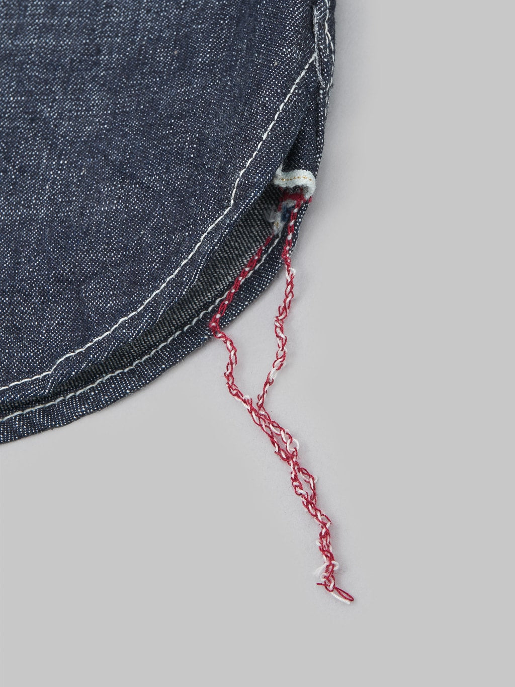 The Strike Gold Grey Slub Selvedge Denim Work Shirt selvedge