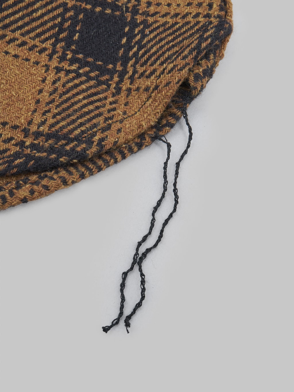 The Strike Gold Recycled Cotton Flannel Check Work Shirt Brown run offs