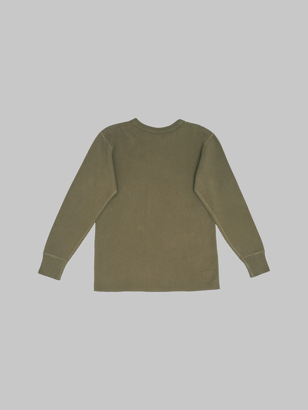 UES Double Honeycomb Thermal TShirt Brown back