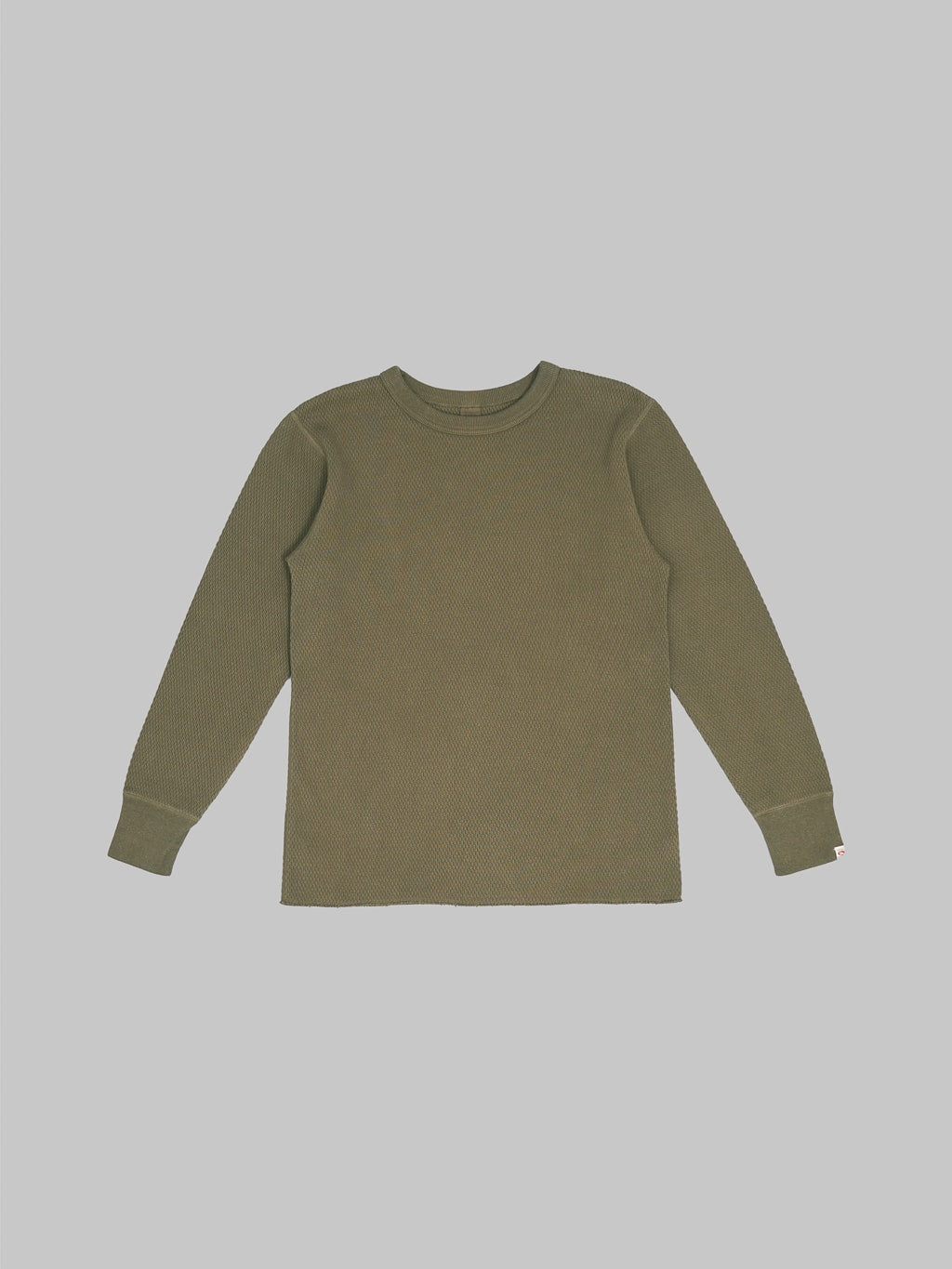 UES Double Honeycomb Thermal TShirt Brown front