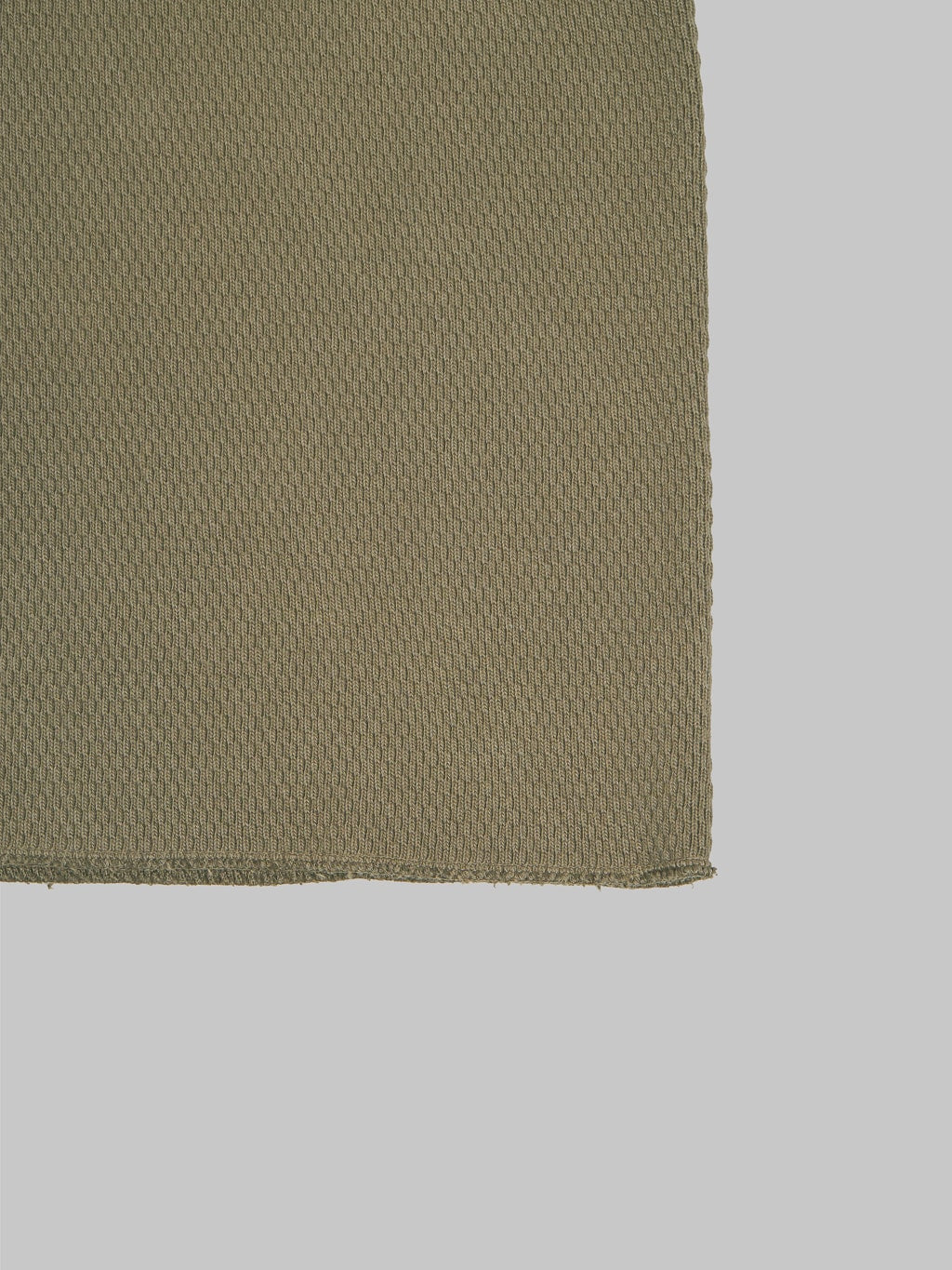 UES Double Honeycomb Thermal TShirt Brown hem