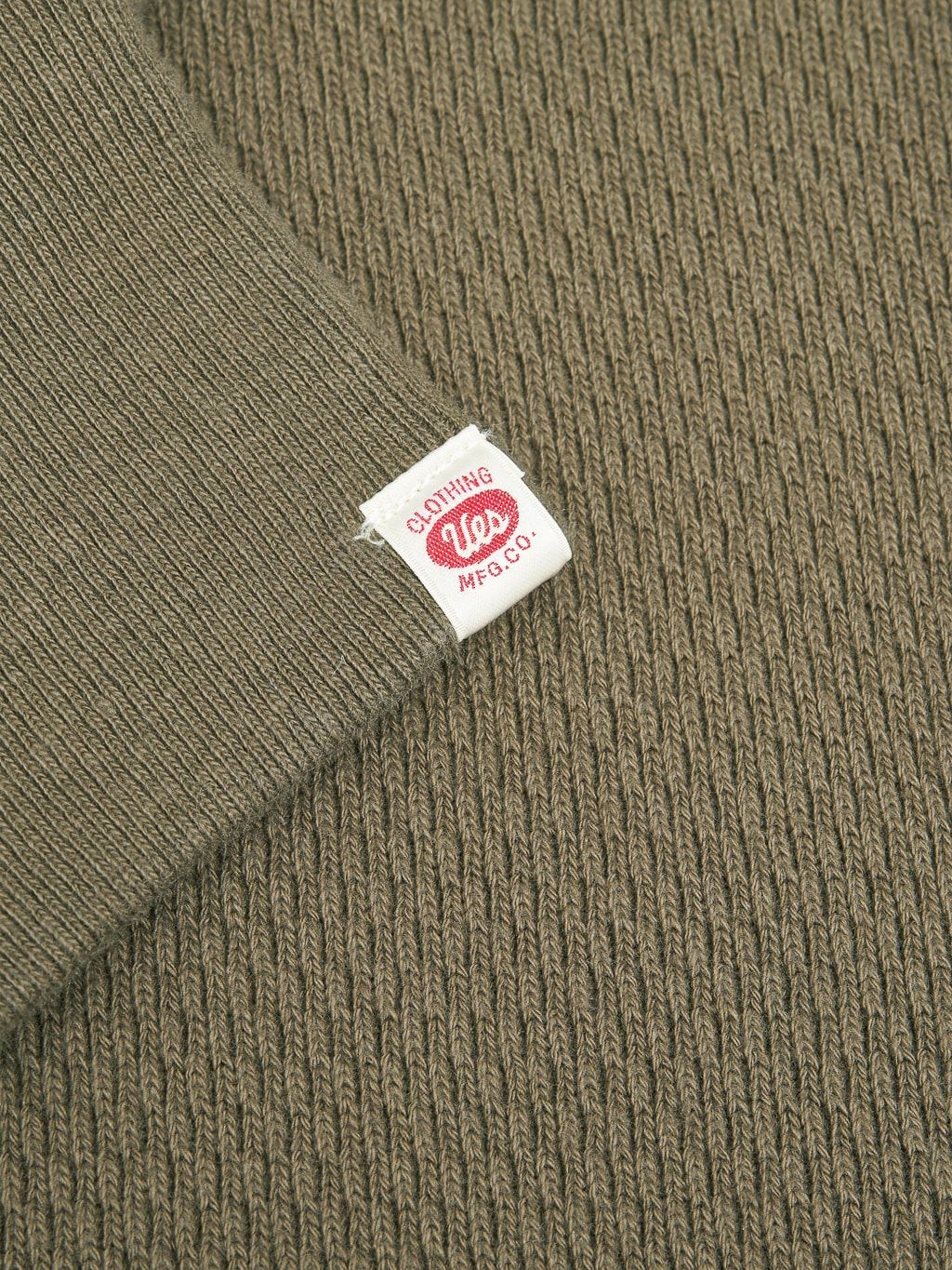 UES Double Honeycomb Thermal TShirt Brown logo tag