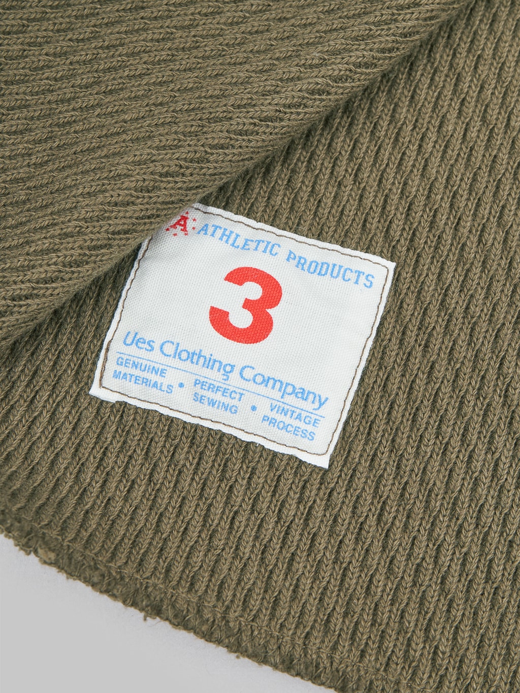 UES Double Honeycomb Thermal TShirt Brown tag