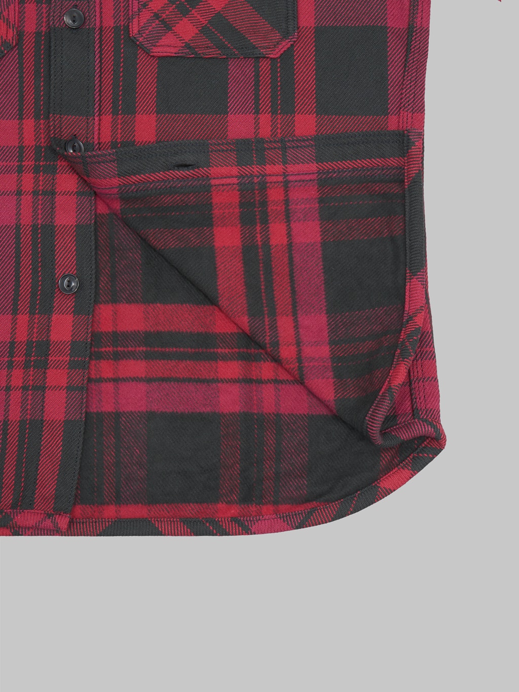 UES Extra Heavy Flannel Shirt Vivid Red