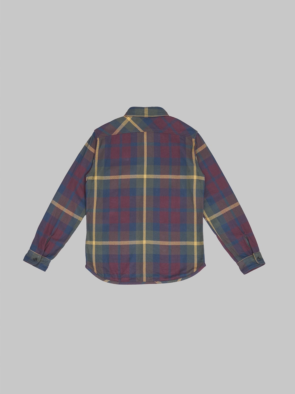 UES Extra Heavy Flannel Shirt wine back