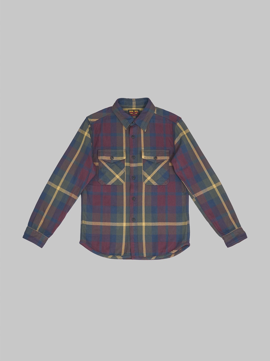 UES Extra Heavy Flannel Shirt wine front